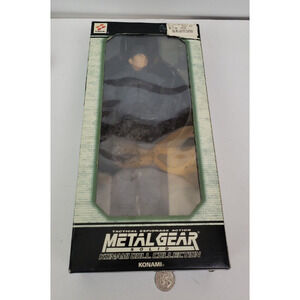 Metal Gear Solid Konami Doll Collection 12" Snake Box opened and stored in Box